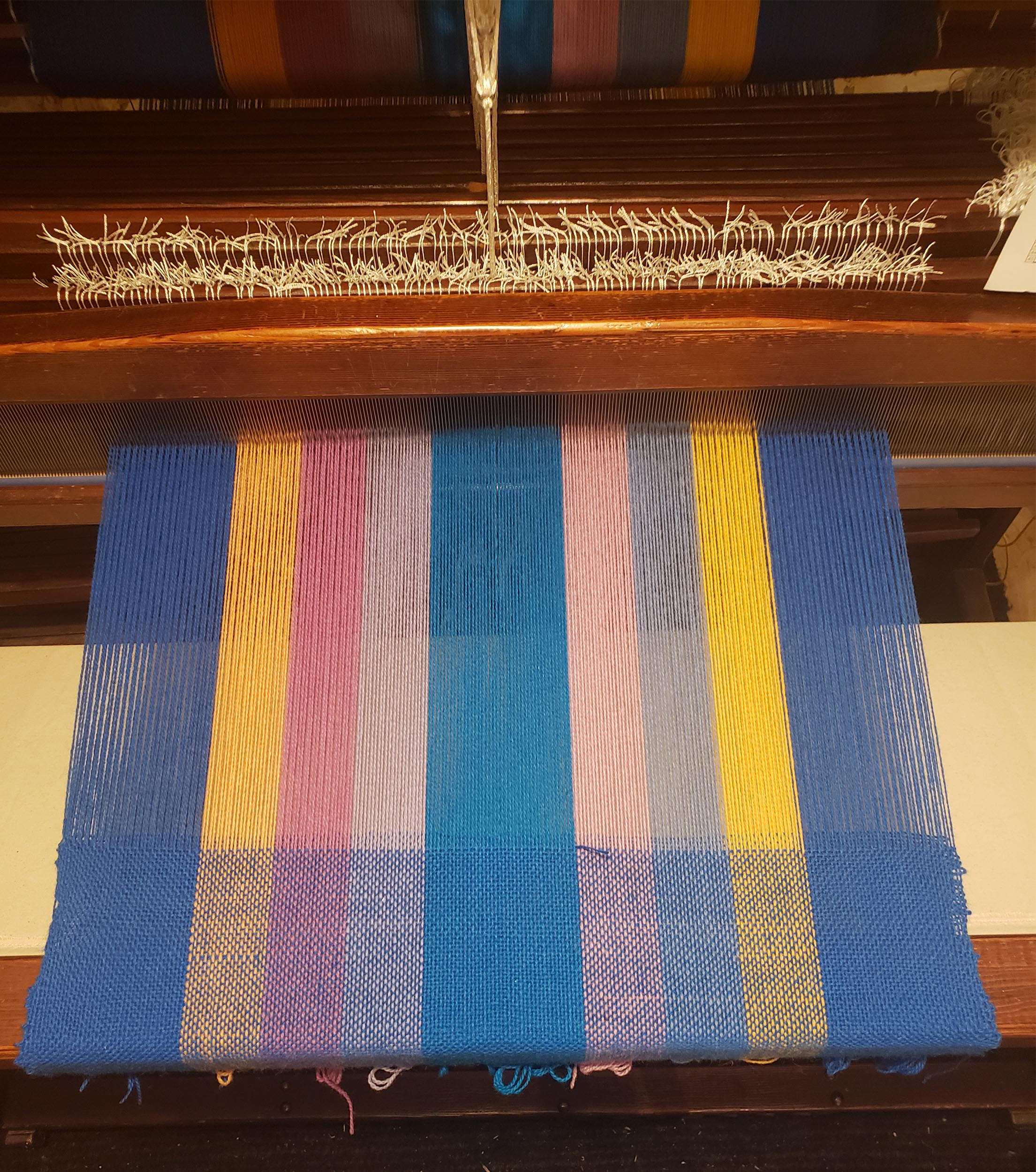 Blanket weaving with Joanne Hall